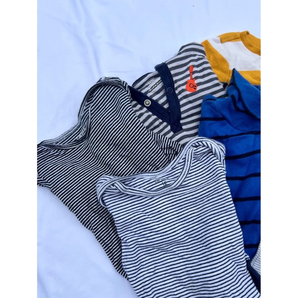 Boys 12M‎ Long Sleeve TShirt Lot of 6 — Old Navy Carter's Children's Place — GUC - Picture 2 of 9